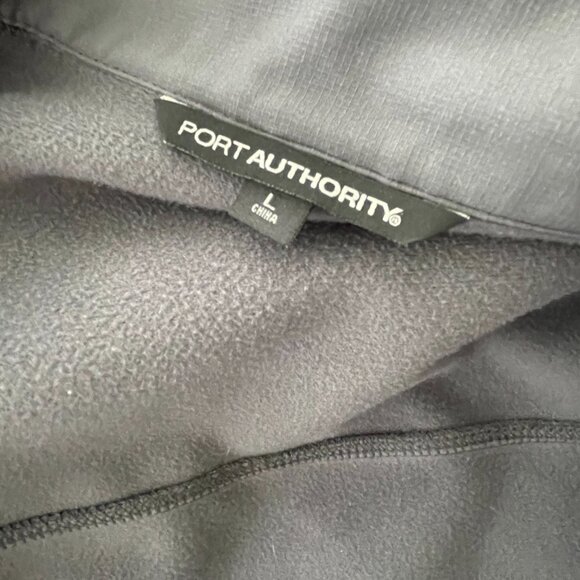 Port Authority Medium Weight Zip Front Dark Gray Jacket Large - Picture 5 of 6